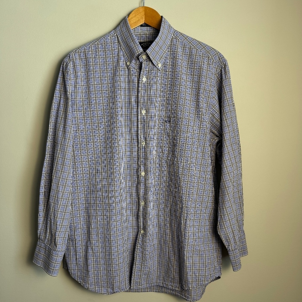 Paul & Shark Yachting‎ Men's Long Sleeve Plaid Button Shirt Soft Touch Purple 42